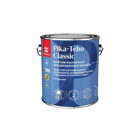 TIKKURILA PIKA TEHO CLASSIC краска акрилатная, для деревянных фасадов, матовая